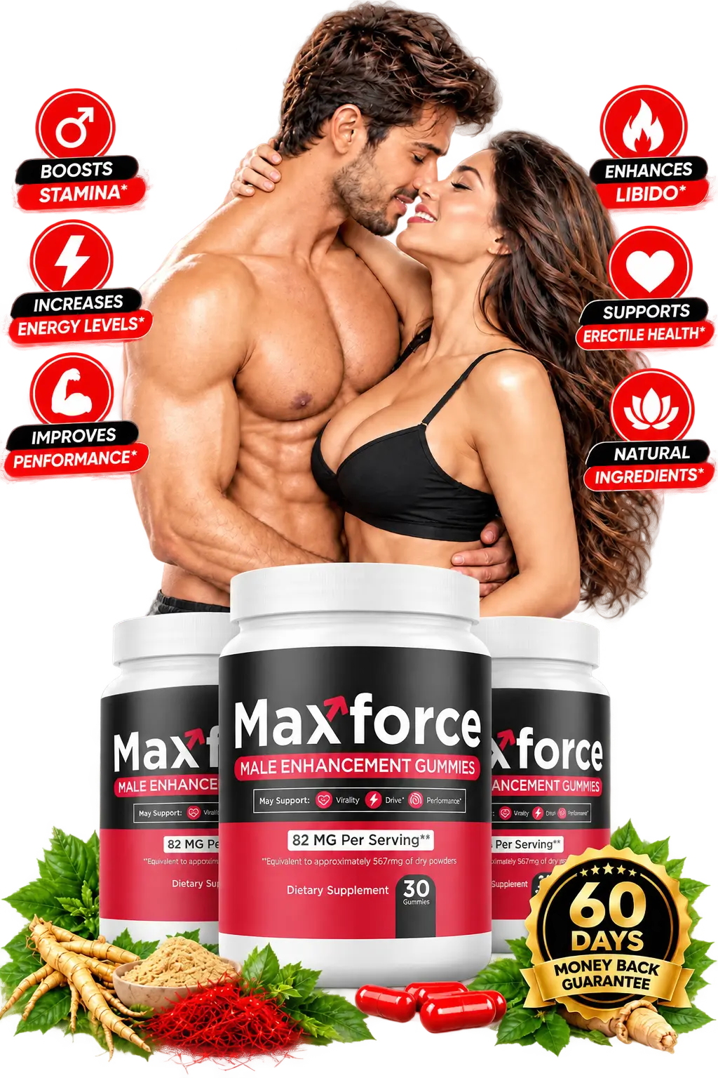 Max Force herbal male wellness supplement